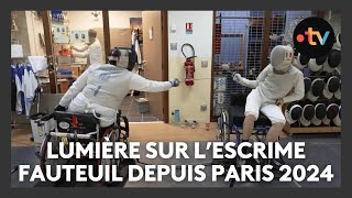 Handisport  lescrime fauteuil mise en valeur par les Jeux de Paris 2024 [upl. by Corder]