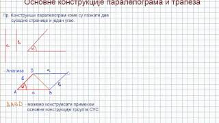 konstrukcija paralelograma i trapeza [upl. by Haleigh425]