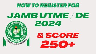 How to Register For JAMB 2024 amp How to Get JAMB Profile Code Get High Score in JAMB UTME 2024 [upl. by Nyhagen]