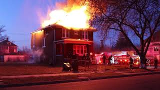 Evacuation Horns Sounded in Detroit Fire Firefighters Evacuate Building March 25th 2018 [upl. by Anaiuq]