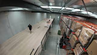 Mezzanine Floor Installation TimeLapse 150m² Warehouse Expansion in 4 Days  ErectARack [upl. by Haskel]