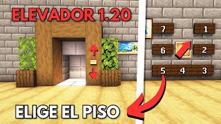 COMO HACER un ELEVADOR con selector de pisos en MINECRAFT 120  JAVA [upl. by Simpkins]