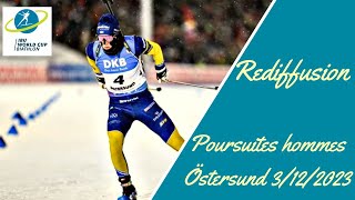 BIATHLON 2023 POURSUITE HOMMES OSTERSUND 2023 [upl. by Tletski143]