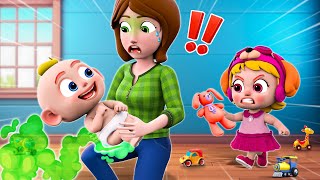 New Sibling For Kids  Meet Our Baby Brother👶🏻Police Baby Care Song More Nursery Rhymes amp Kids Songs [upl. by Ynohtnaluap]