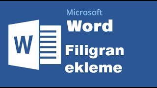 Ders 11  Microsoft Office 2013 Word Filigran nasıl eklenir [upl. by Portugal]