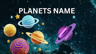 PLANETS NAME  PLANET NAMES FOR KIDS  ORDER OF THE PLANETS IN OUR SOLAR SYSTEM [upl. by Harle]