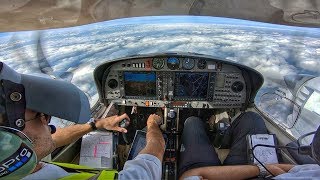 DA42 Takeoff Airways Join amp Climb FL080  GoPro 7 Black  Cockpit View amp ATC [upl. by Akehsay241]