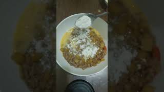 ground pork  potato tortang giniling food cooking [upl. by Aleac22]