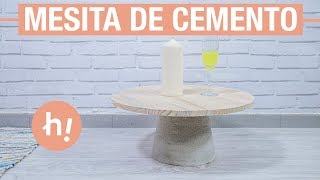 Mesa de cemento y madera · Handfie DIY [upl. by Osanna]