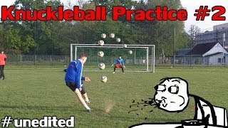 Knuckleball Free Kick Training 2  unedited UNREAL SHOTS [upl. by Ahsyekat674]