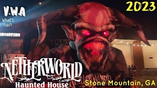 Netherworld Haunted House  Stone Mountain GA Netherworld halloween2023 atlanta Halloween haunt [upl. by Adiam]