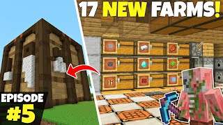 SO MANY NEW FARMS Truly Bedrock Ep5 Minecraft 121 Lets Play [upl. by Niwrad]