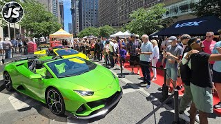 Yorkville Exotic Car Show 2024  Downtown Toronto Walk [upl. by Leachim]