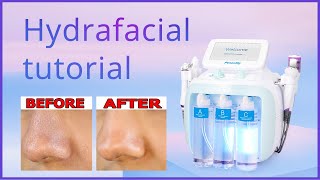 Hydrafacial Tutorial  How To Use Hydrafacial  Skin Care Treatment Step by Step [upl. by Box]