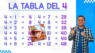 LA TABLA DEL 4 [upl. by Ocimad]