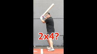 Can a Baseball Player Hit a Home Run with a 2x4 [upl. by Galanti]