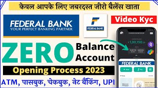 Federal Bank Zero Balance Account Opening Online  Zero Balance Bank Account Opening Online fedbook [upl. by Trinetta571]