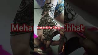 💐💐 mehandi for chhat 💐💐 chhat me मेहंदी कैसे लगाए mehandi treanding ytshorts youtubeshorts [upl. by Kalmick]