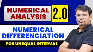 Numerical Analysis 20  Numerical Differentiation For Unequal Interval by GP Sir [upl. by Ahsienat]