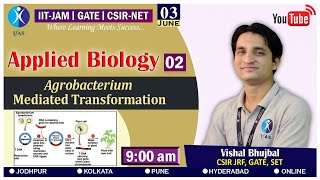 Applied Biology  Agrobacterium Mediated Transformation  CSIR NET  GATE  IITJAM  IFAS [upl. by Arnaldo]