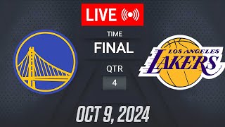 NBA LIVE Los Angeles Lakers vs Golden State Warriors  October 9 2024  NBA Pre Season LIVE 2K25 [upl. by Cherie]