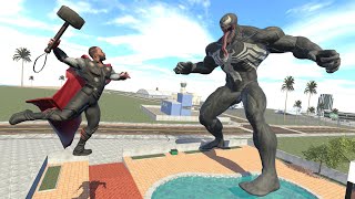 Franklin Become Thor to Kill Venom in Indian Bike Driving 3D [upl. by Bonnette]