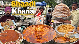 Delhi Street Food  INDIAN WEDDING Food Menu on street 😍 Street Food India [upl. by Arze]