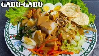 RESEP GADOGADO YANG ENAK LENGKAP DENGAN BUMBU KACANGNYA [upl. by Trebornhoj356]