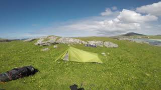 My wild camping spot on the Isle of Barra doing The Hebridean Way [upl. by Season724]