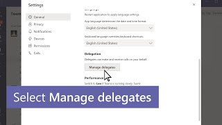 How to set up a delegate to answer or make calls in Microsoft Teams [upl. by Constantia]