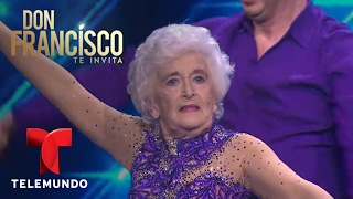 Gimnasta de 82 años impresiona bailando salsa acrobática  Don Francisco Te Invita  Entretenimiento [upl. by Ikilisav911]