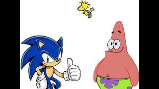 Sonic and Patrick sing Kung Fu Fighting ft Woodstock [upl. by Chobot]