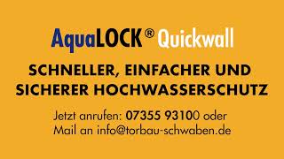 Montage AquaLOCK® Quickwall Kurzvideo Deutsch [upl. by Attej]