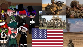 past countryhumans react to America military 2000 to 2023 [upl. by Fredette277]