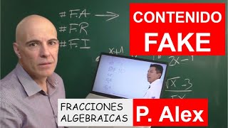 ¿QUÉ SON LAS FRACCIONES ALGEBRAICAS Luchando contra los ERRORES MATEMÁTICOS VIRALES [upl. by Cornew630]