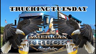 Trucking Tuesday  Late Night ATS to do homework and chill to [upl. by Pompea]