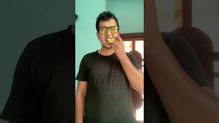 Papaya vs mango eating challange shortsfeed shortsyoutube [upl. by Lemire]