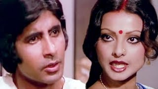 Rekha taunts Amitabh Bachchan  Do Anjaane  Bollywood Scene 1831 [upl. by Josefa]