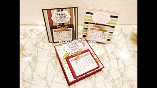 Silvester Gäste Goodie  Tischkalender mit Produkten von Stampin’ Up [upl. by Galanti311]