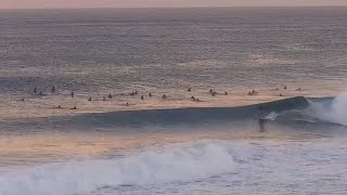 Surfers enjoying conditions in the north shore waters at Backdoor Oahu [upl. by Anse]