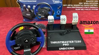 Thrustmaster T150 Pro Racing Wheel Unboxing  Force Feedback PCPS3PS4 Compatible  iVarunKumar [upl. by Gillie62]