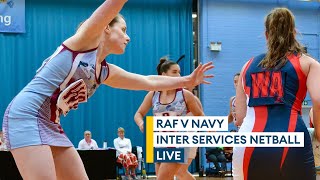 Inter Services Netball LIVE  RAF v Navy [upl. by Vezza]