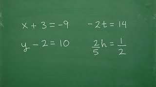 Let’s Solve These Basic Algebra Equations StepbyStep…… [upl. by Harmony]