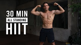 30 Min All Standing Cardio HIIT Workout  Burn 500 Calories Sweaty Home Workout [upl. by Penland]