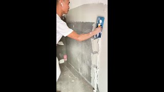 👷Painter Applying putty  Puttying for renovation putty 241029 [upl. by Esiocnarf]