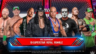 10 Men Royal Rumble Match  Undertaker Will Enter No 1  For WWE Championship  4K HDR [upl. by Ynohtona]