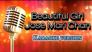 Beautiful Girl  Jose Marie Chan karaoke version [upl. by Latnahs]