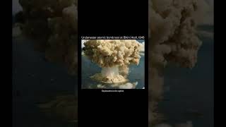 Underwater atomic bomb test at Bikini Atoll 1946 bikiniatoll bomb nuclear explosion history [upl. by Dolorita]