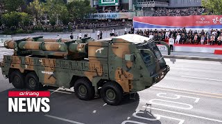 S Korea unveils its most powerful missile Hyunmoo5 on Armed Forces Day ceremony [upl. by Nurat]