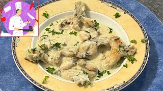 Recette facile de cuisses de grenouille sauce poulette [upl. by Wolram]